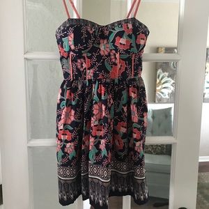 Band of gypsies navy and coral dress medium!